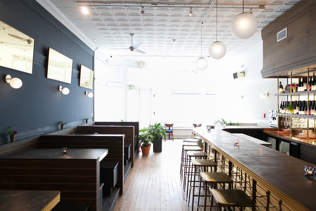 The light-filled dining room at Renzo