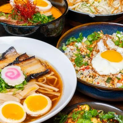 Ramen and rice bowls at Katsubō