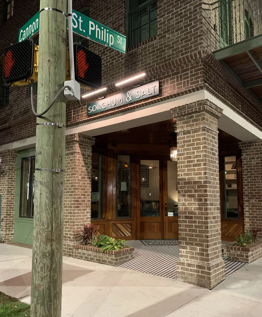 The entrance to Sorghum & Salt
